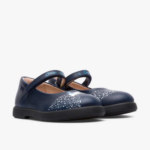 Camper Twins Kids Ballerinas US-65565 Navy Discount USA